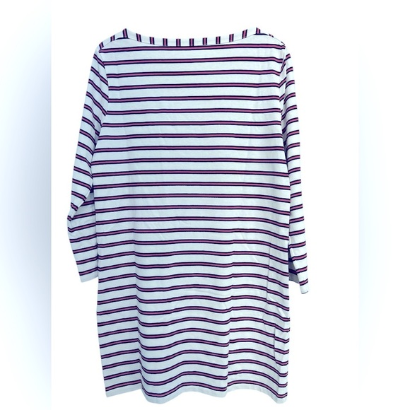 Vineyard Vines Cotton Striped pink/blue Knit Dress Size Large - Picture 5 of 5